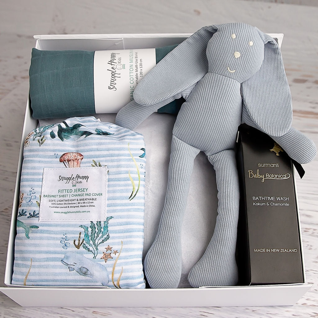 Flourish Maternity online NZ mum and baby store - Baby boy gift box