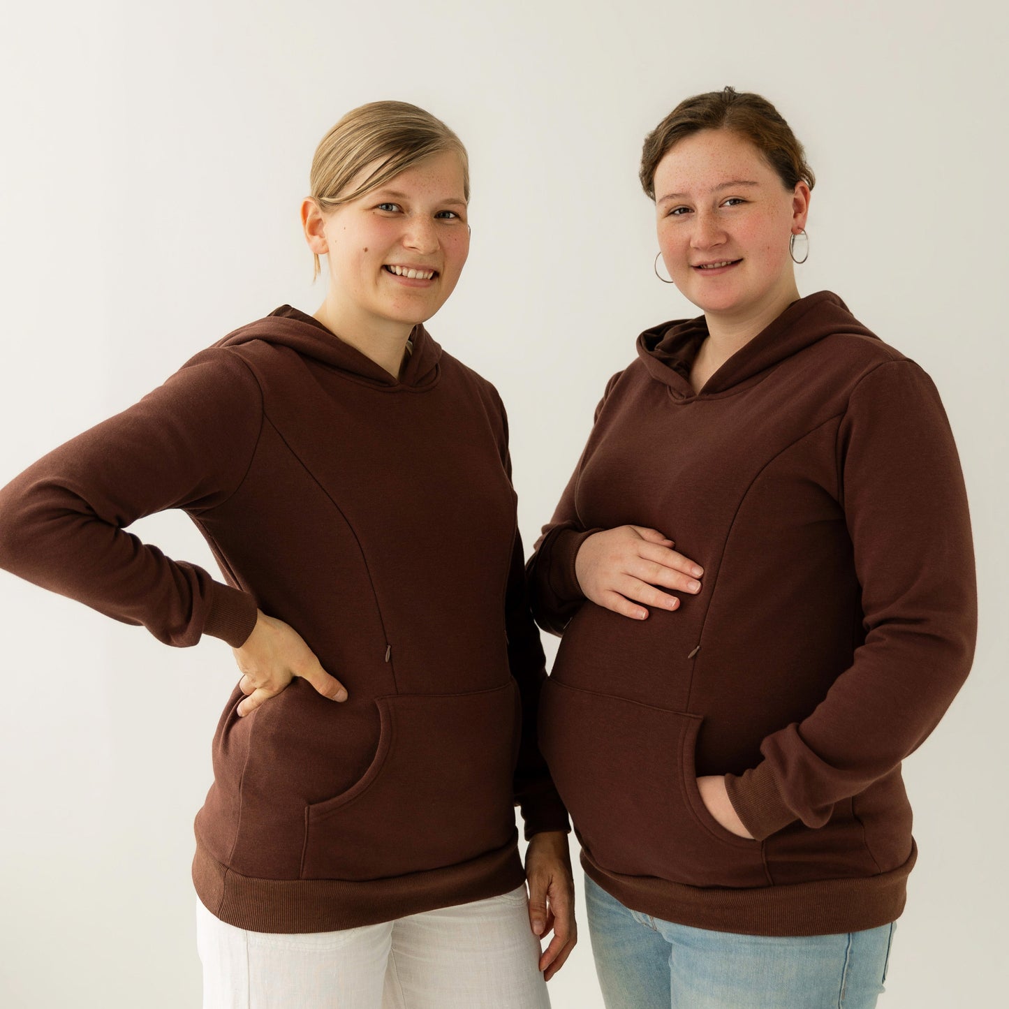 Chocolate Brown Breastfeeding Hoodie