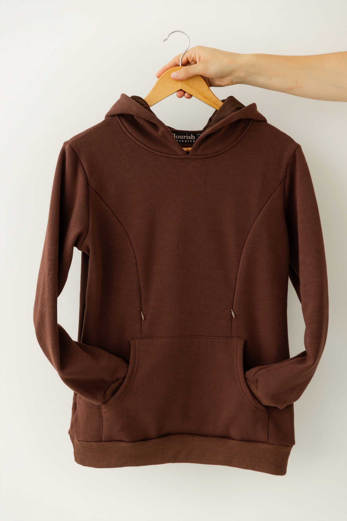Chocolate Brown Breastfeeding Hoodie