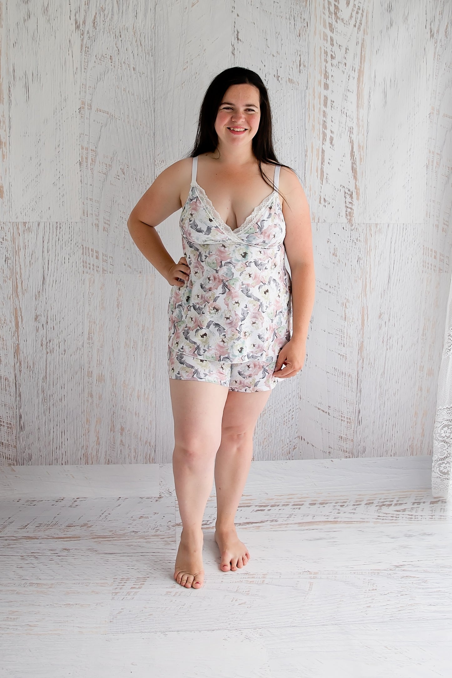 Flourish Maternity NZ online shop - Esme PJ set with singlet & shorts for maternity, breastfeeding and beyond.