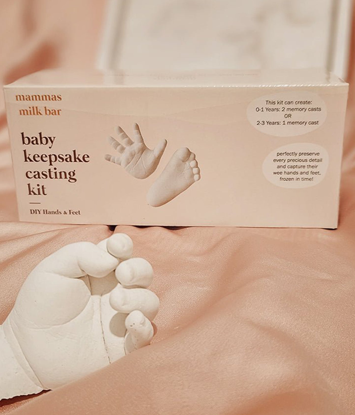 Flourish Maternity NZ - Baby keepsake casting kit hands and/or feet.