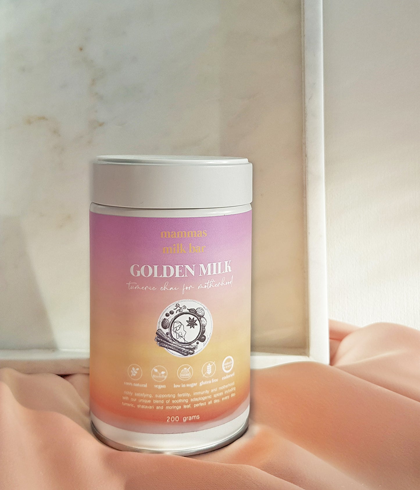 Mammas Milk Bar NZ. Golden Milk tumeric lactation blend. Flourish Maternity New Zealand.
