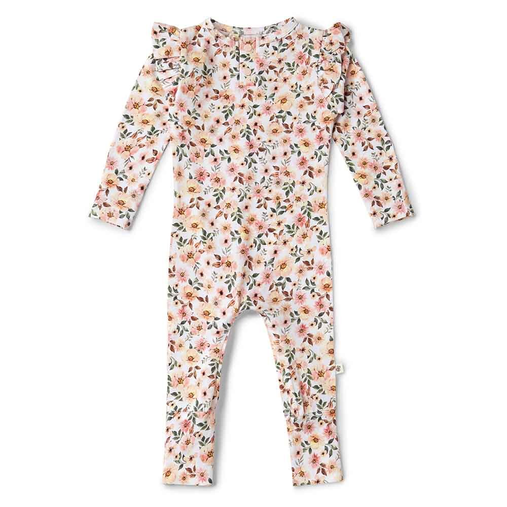 Flourish Maternity New Zealand - Spring Floral Organic Growsuit