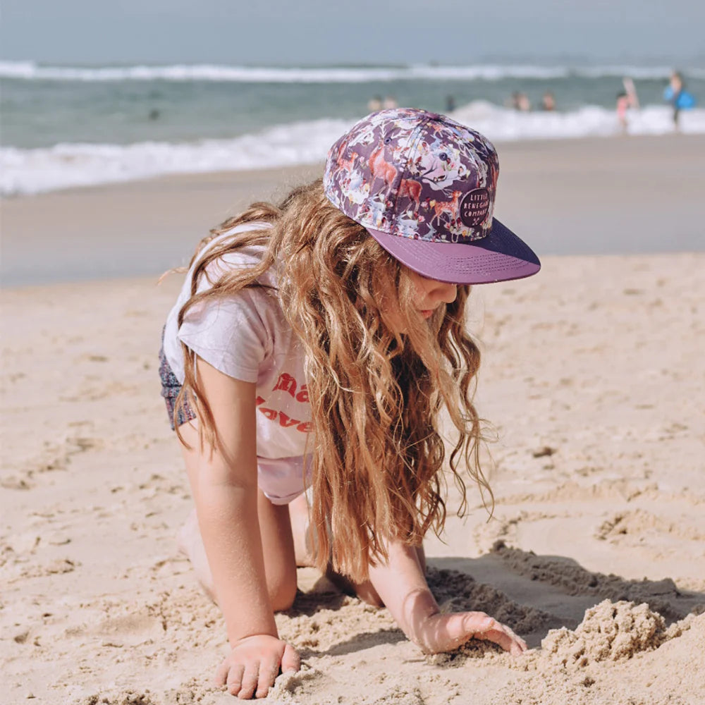 Flourish Maternity NZ - Woodland Wonder Cap. Mum baby and kids online shop New Zealand. Kids hat at the beach.