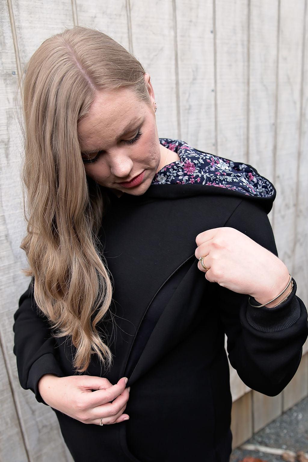 Breastfeeding hoodie, maternity hoodie NZ