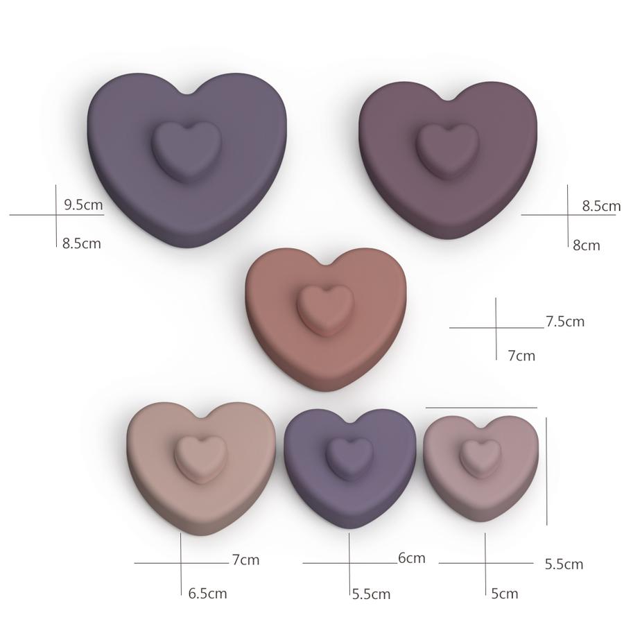 Heart Baby Toy Stacker BPA free and non toxic Flourish Maternity New Zealand