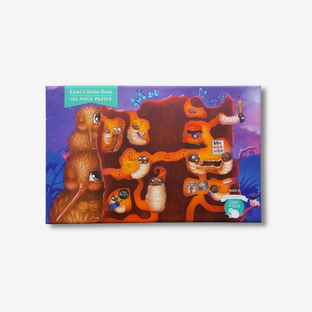Kuwis huhu hunt 100 piece puzzle. NZ store