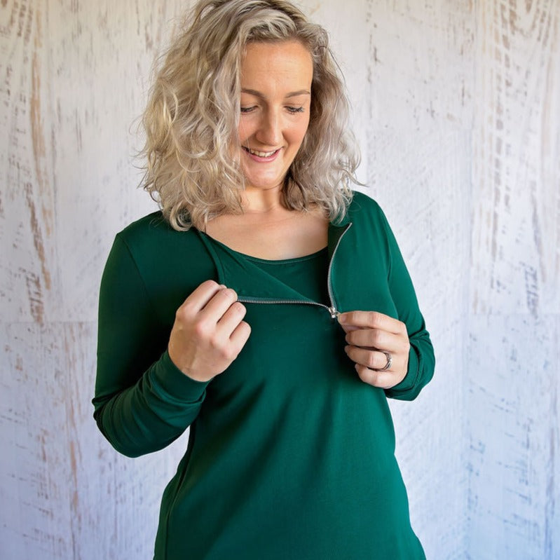 Breastfeeding and maternity long sleeve top nz