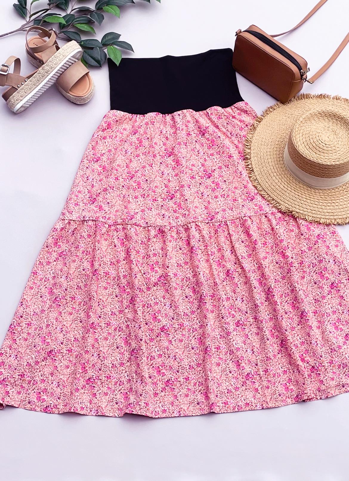 Maternity Maxi Skirt - Coral Crush-Flourish Maternity Breastfeeding Dresses NZ Maternity Dresses NZ