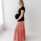 Floral Pink Maxi Skirt - Bump Friendly