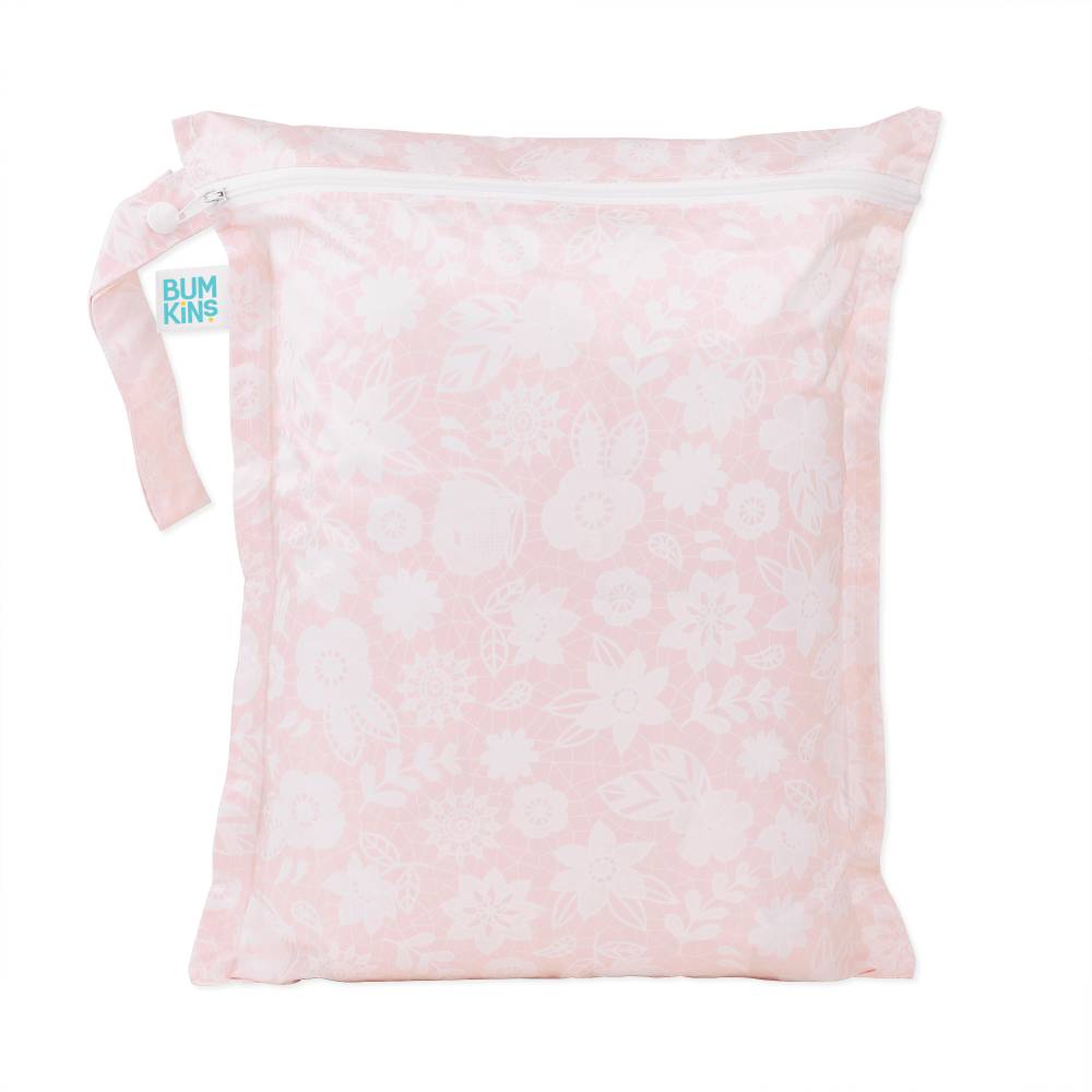 Bumkins wet bag - Lace from Flourish Maternity NZ. Online mum and baby shop