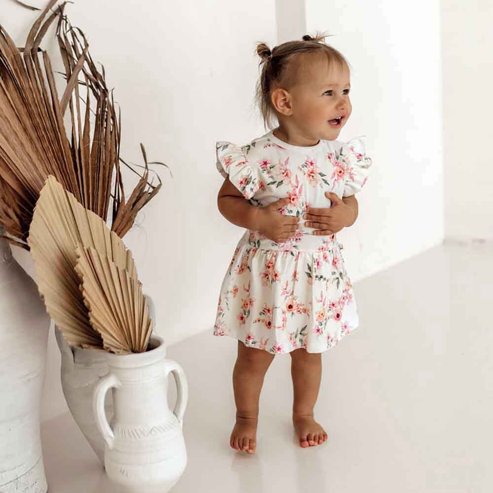 Flourish Maternity NZ. Mum & Baby online store - Camille Organic Dress. Toddler Size.