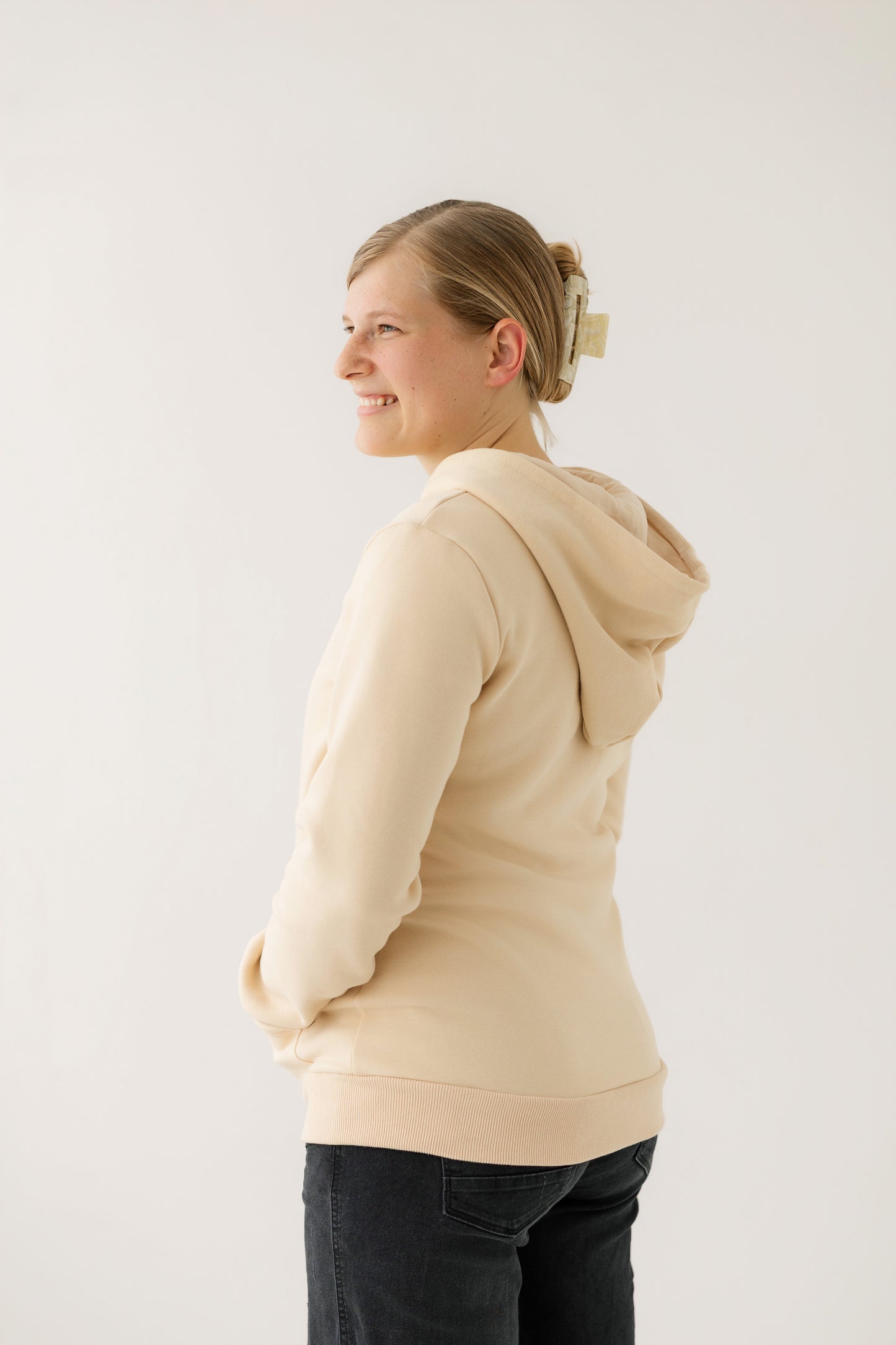 Beige Breastfeeding Hoodie