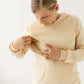 Beige Breastfeeding Hoodie