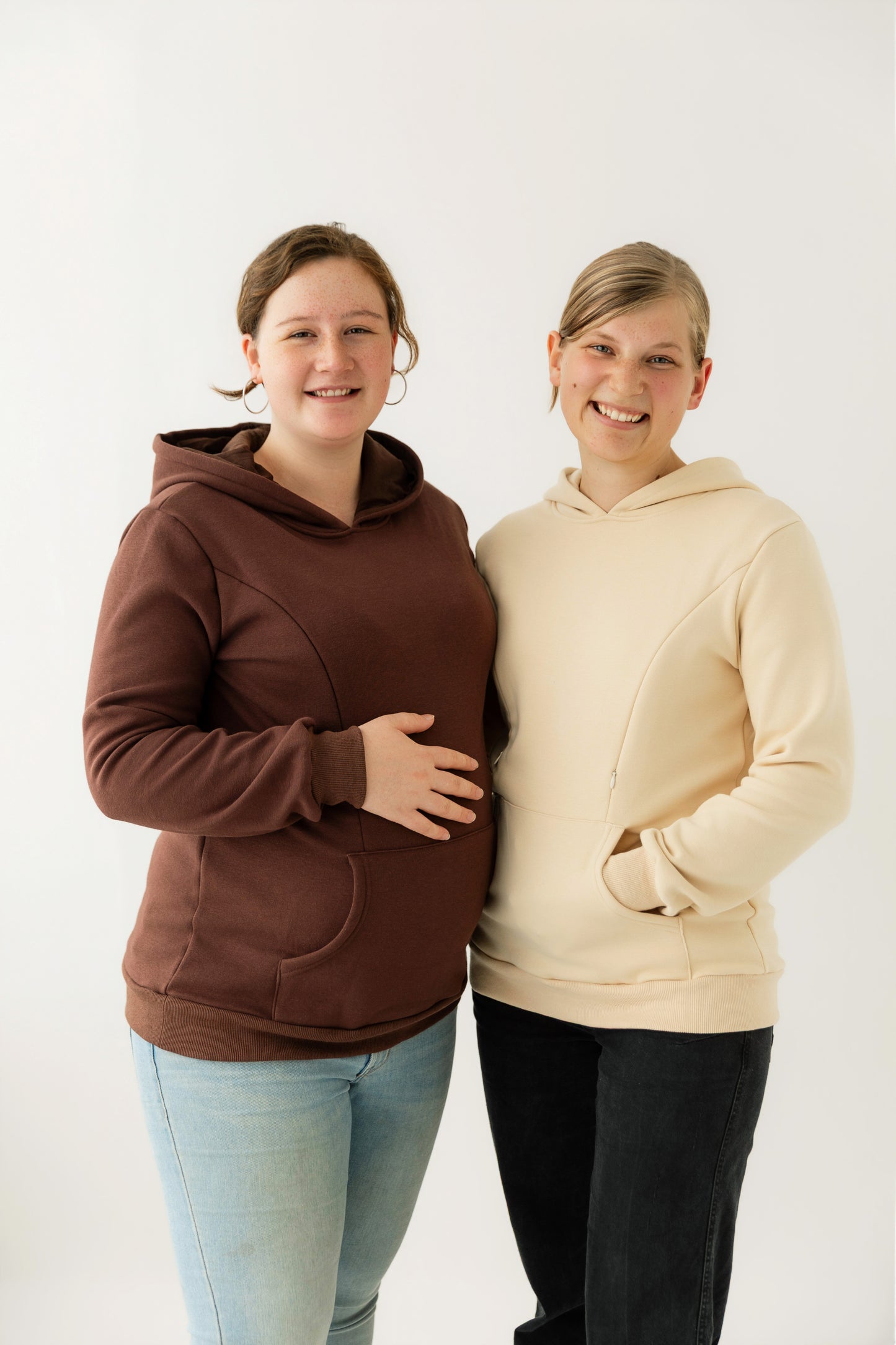 Beige Breastfeeding Hoodie