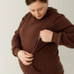Chocolate Brown Breastfeeding Hoodie