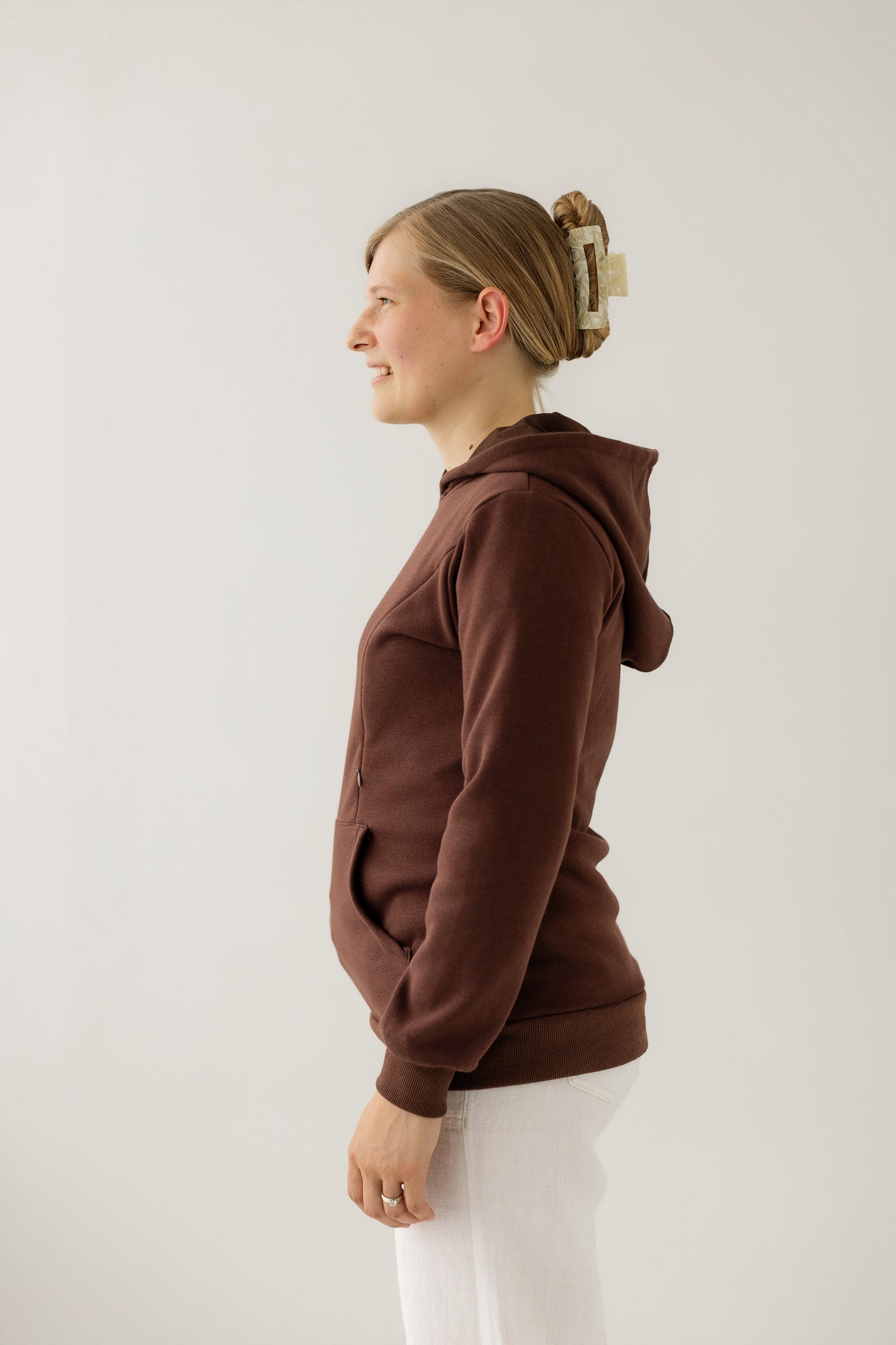 Chocolate Brown Breastfeeding Hoodie