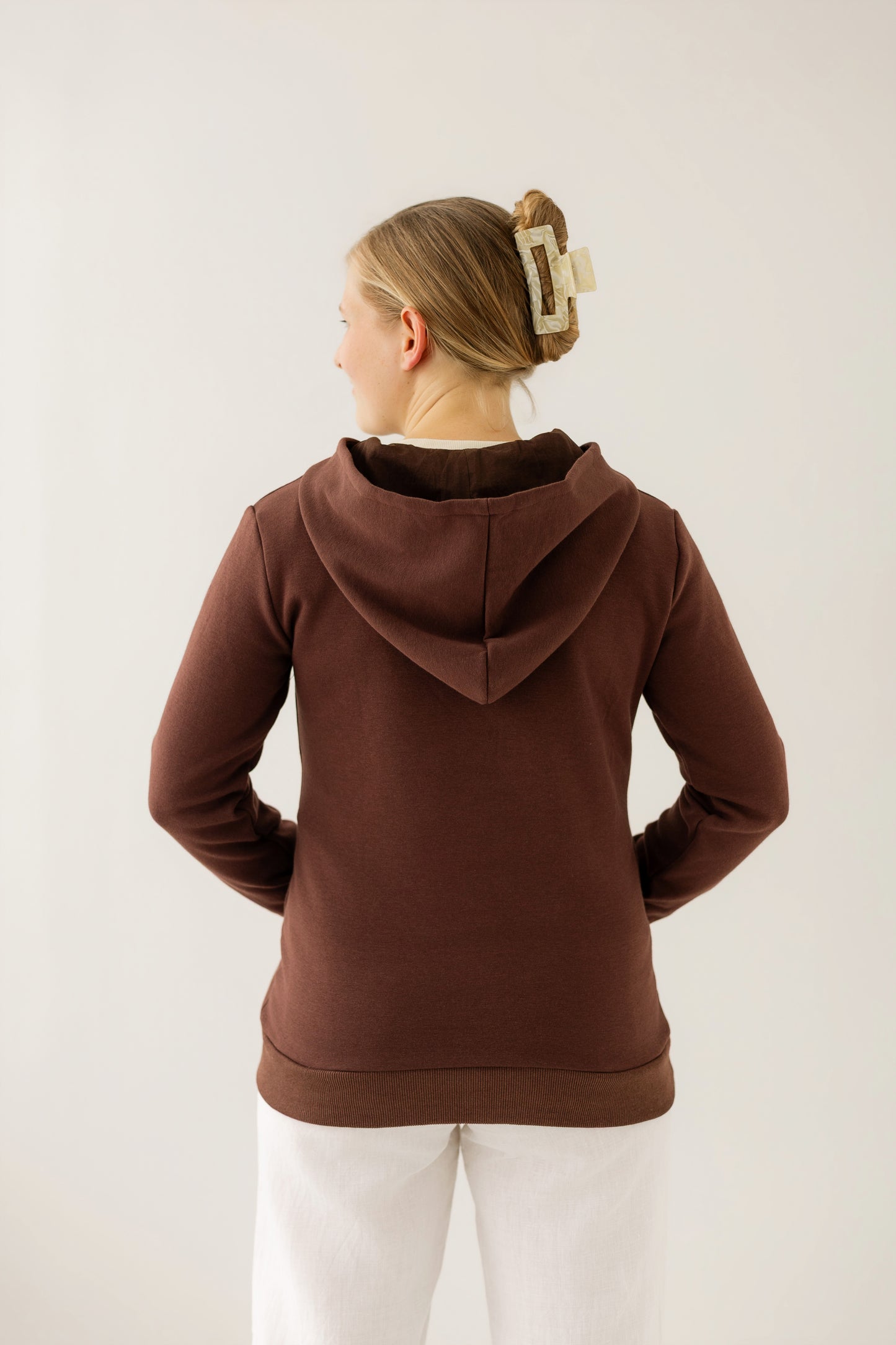 Chocolate Brown Breastfeeding Hoodie
