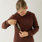 Chocolate Brown Breastfeeding Hoodie