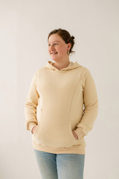 Beige Breastfeeding Hoodie