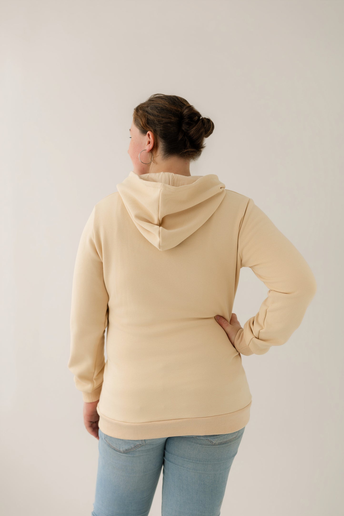 Beige Breastfeeding Hoodie