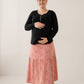 Maternity Maxi Skirt - Floral Pink