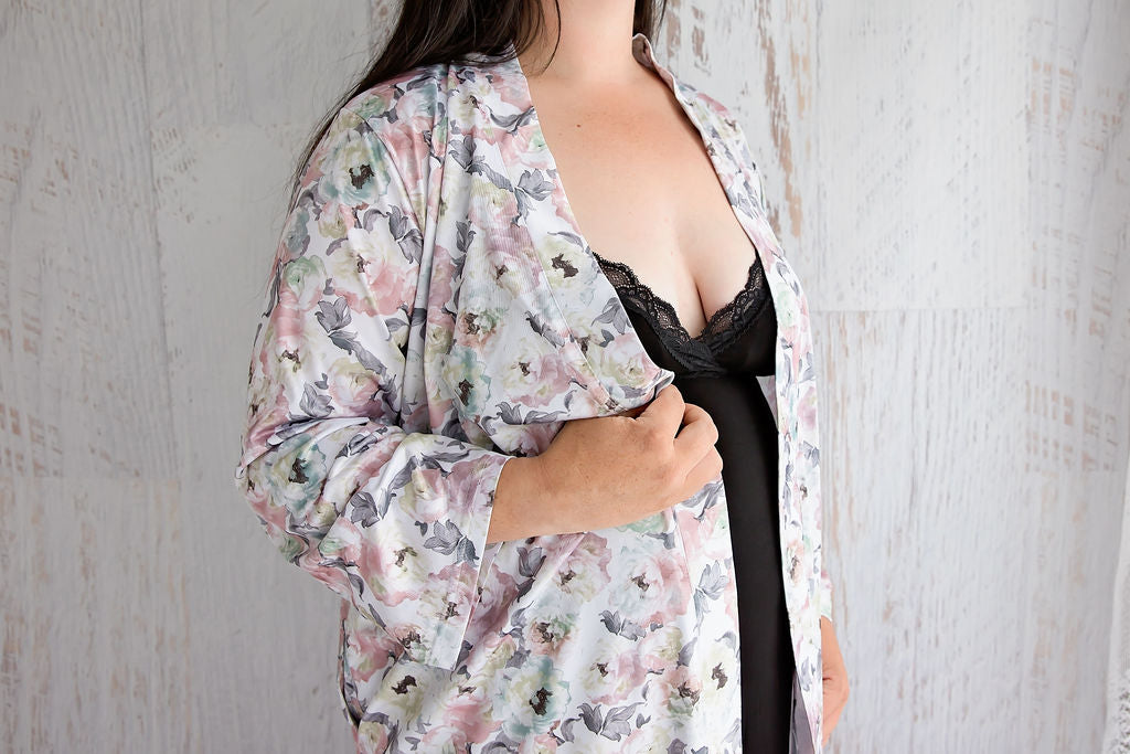 Esme Night Gown detail for maternity, breastfeeding and beyond from Flourish Maternity NZ online shop 