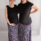 Maxi Maternity Skirt - Vintage Bloom-Flourish Maternity Breastfeeding Dresses NZ Maternity Dresses New Zealand. Maternity and postpartum skirts being modeled.