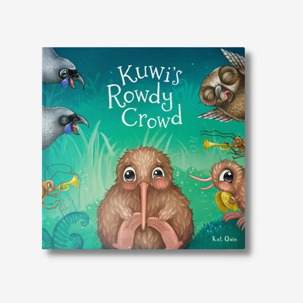 NZ childrens book Kuwi's Rowdy Crowd from Flourish Maternity Online mum and baby shop New Zealand