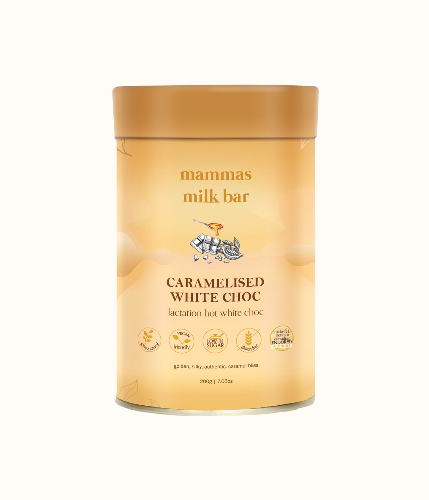 Flourish Maternity NZ - Lactation Caramalised White Hot Chocolate Mammas Milk Bar. 