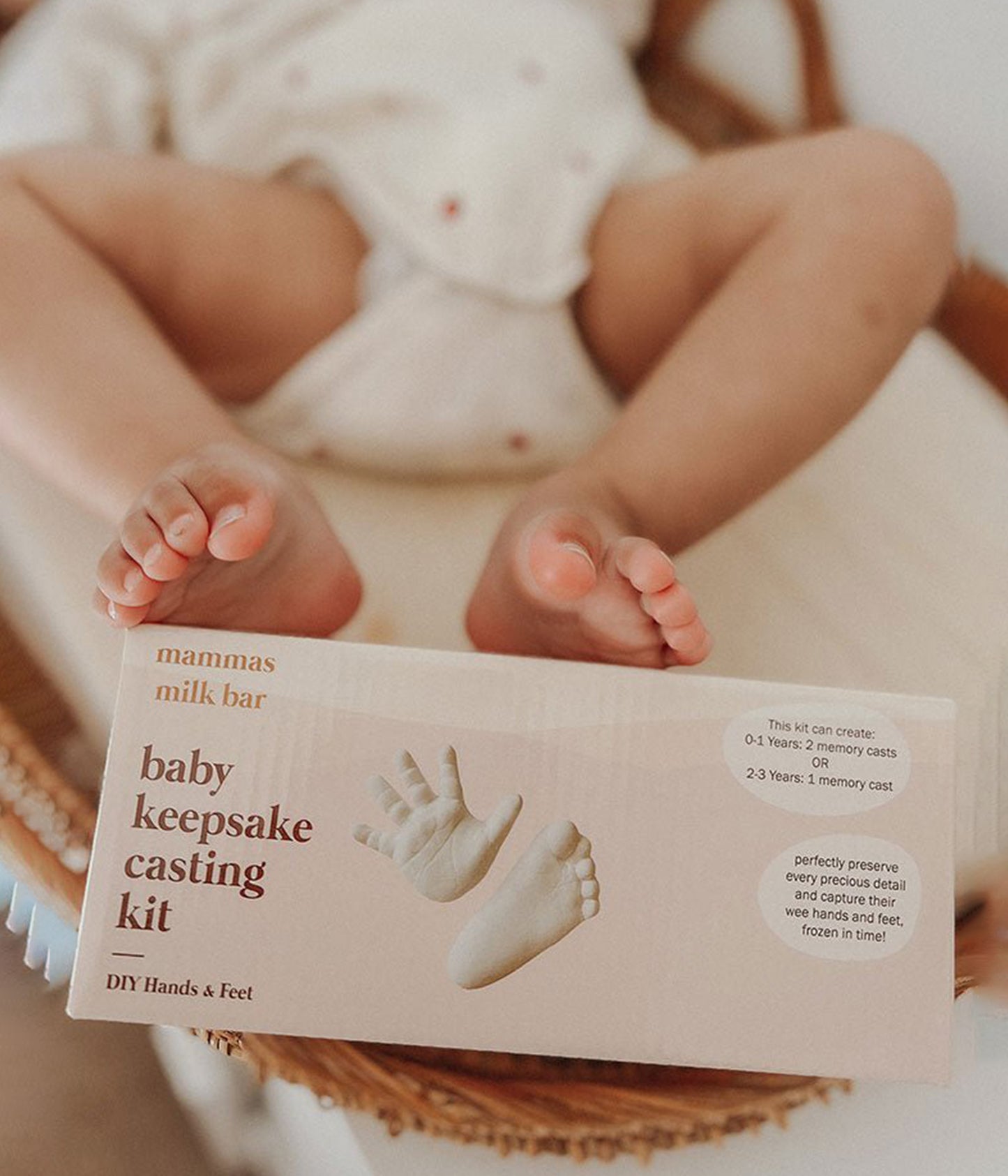 Flourish Maternity NZ - Baby keepsake casting kit hands and/or feet.