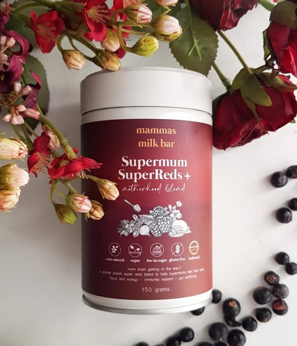 Mamma's Milk Bar Supermum SuperReds + pregnancy & postpartum blend at Flourish Maternity NZ