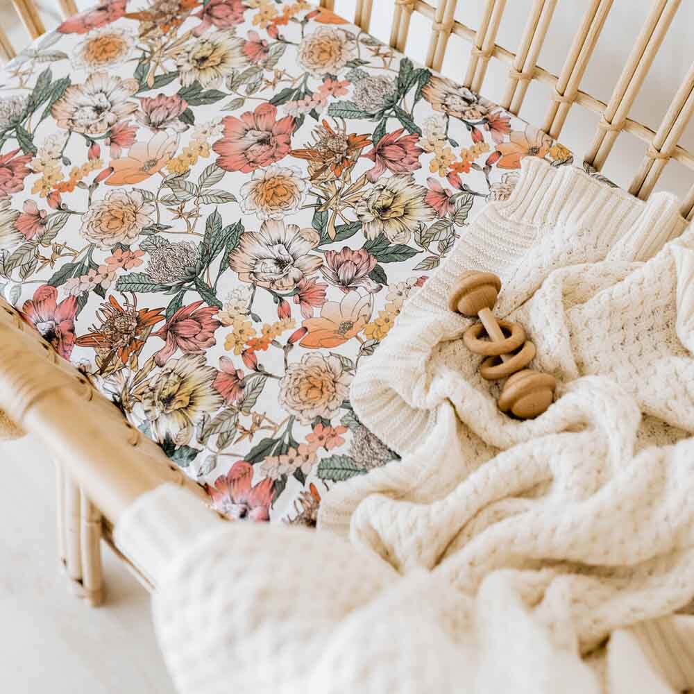 Snuggle Hunny Kids Cream Diamond Knit Organic Baby Blanket Flourish Maternity New Zealand Online Mum and Baby shop