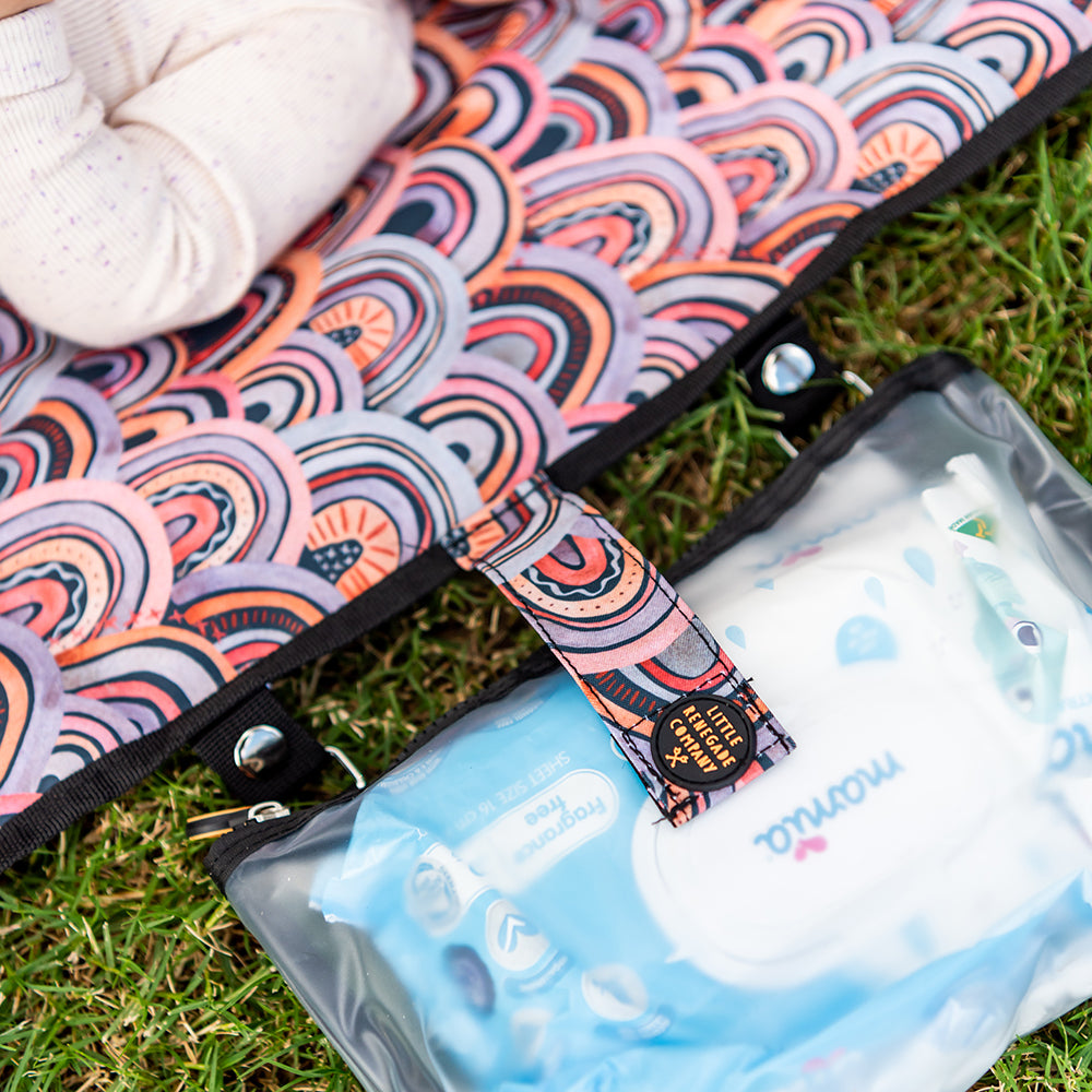 Baby change mat and change wallet NZ waterproof. Flourish Maternity NZ online baby store NZ