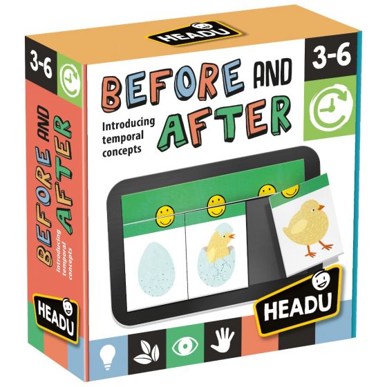 Before and after temporal concepts educational toys