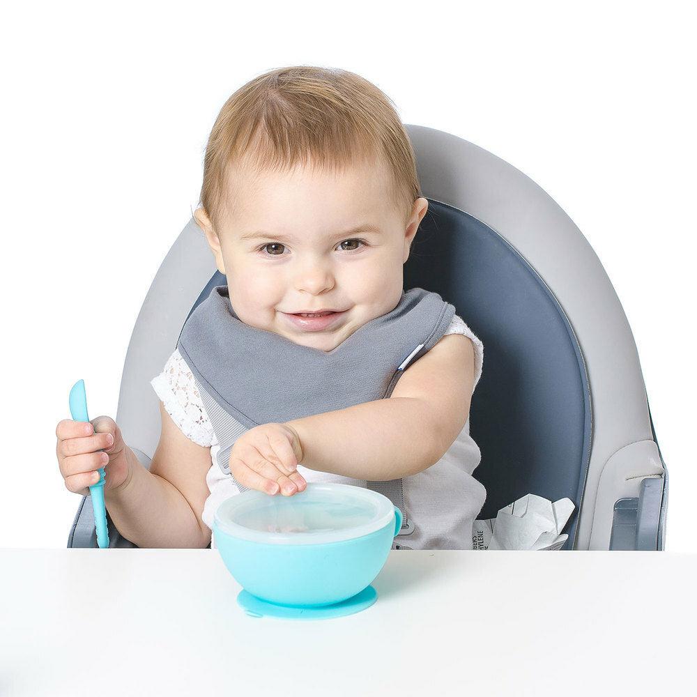 Babies first feeding set bowl with lid and spoon. New Zealand