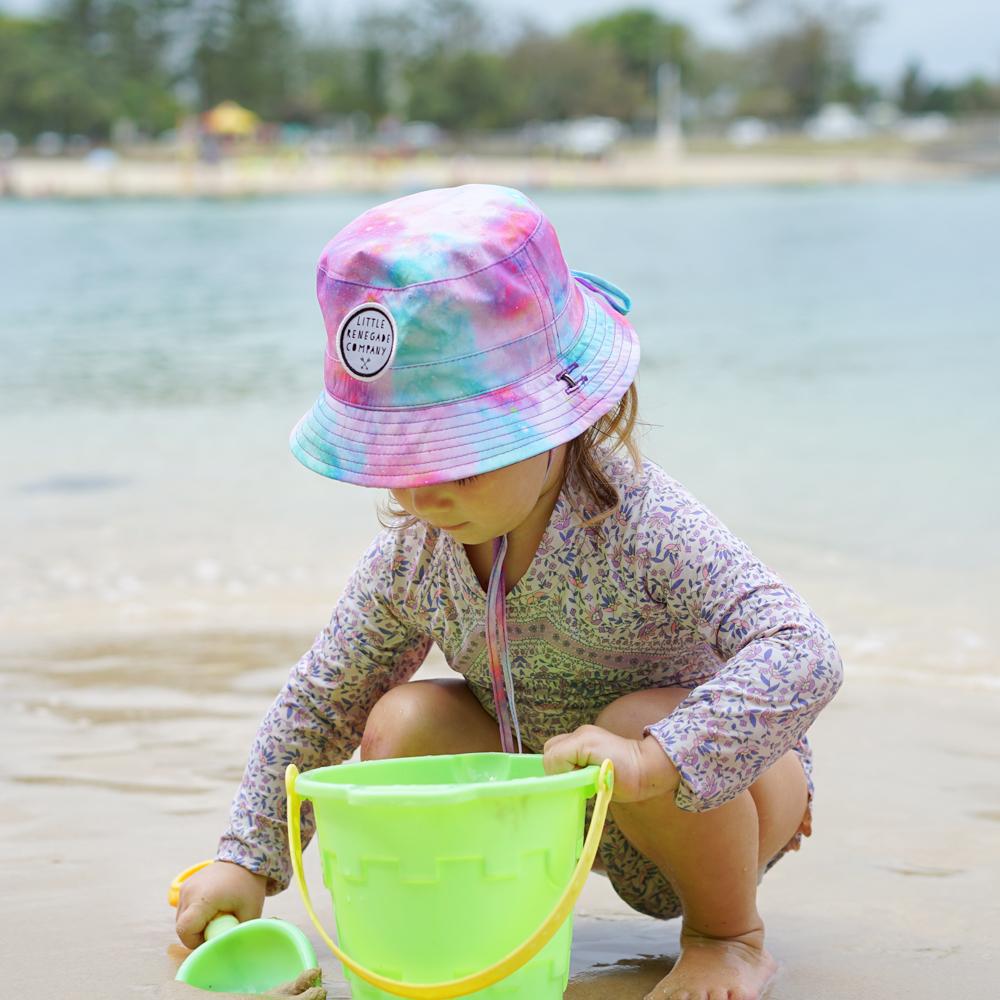 Cotton Candy Reversible Bucket Hat-Little Renegade Company- baby store NZ Flourish Maternity