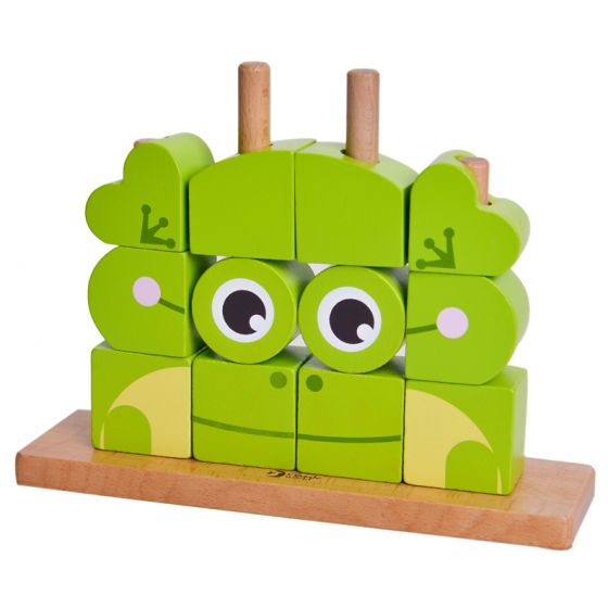 Frog wooden puzzle childrens toys Flourish Maternity Baby Store NZ