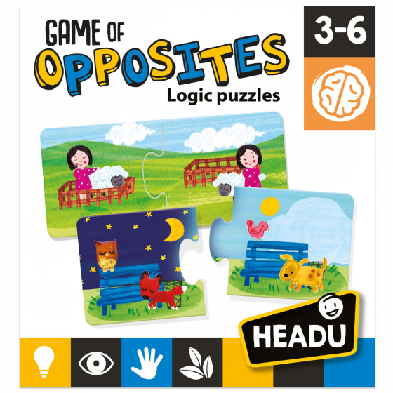 Game of oppsites. Logic puzzles. NZ Baby store