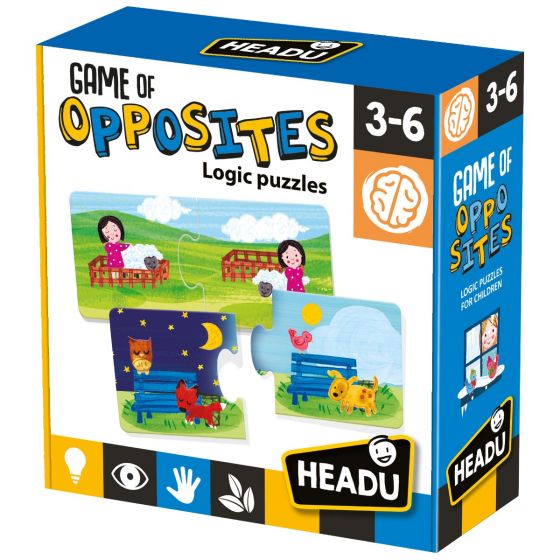 Game of oppsites. Logic puzzles. NZ Baby store