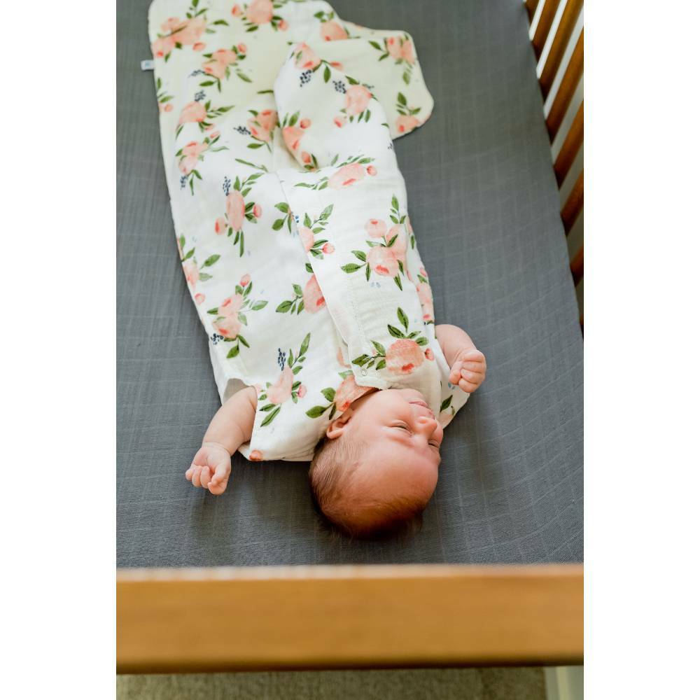 Girls summer lightweight cotton muslin baby and toddler sleeping bag. Flourish Matenity New Zealand