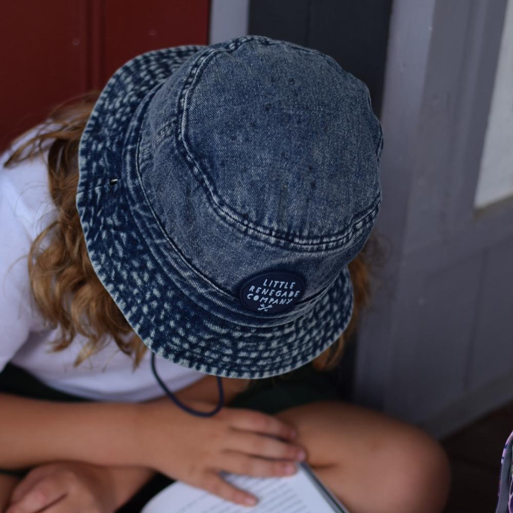 Indigo Bucket Hat-Little Renegade Company- baby store NZ Flourish Maternity