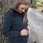 Breastfeeding Hoodie. Maternity Hoodie. Jade Nursing Hoodie.  Maternity Jumper. Flourish Maternity Designed in NZ