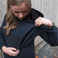 Breastfeeding Hoodie. Maternity Hoodie. Jade Nursing Hoodie.  Maternity Jumper. Flourish Maternity Designed in NZ