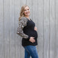 Leopard Print Long Sleeve Top-Long Sleeve Breastfeeding Tops NZ Flourish Maternity