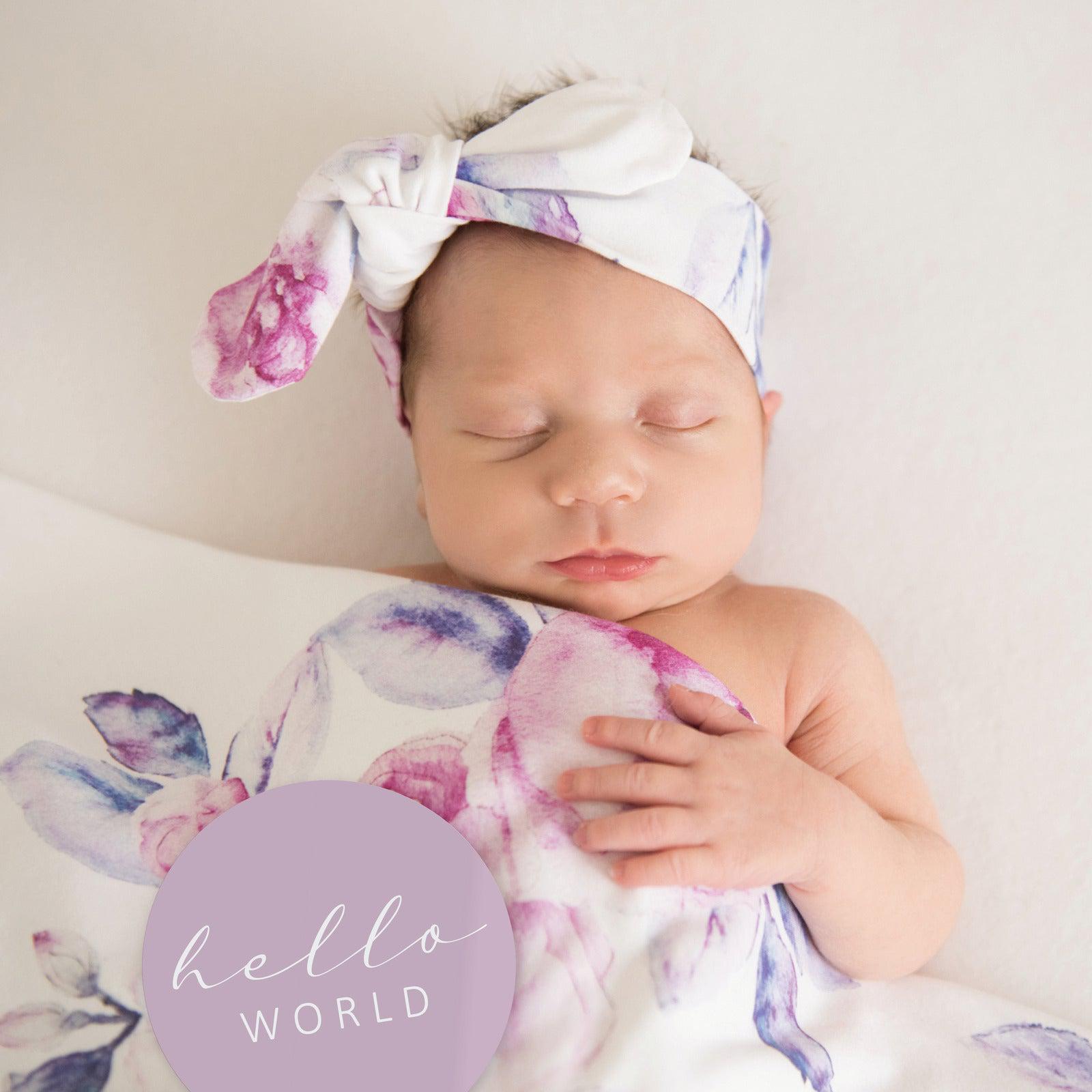 Lilac Skies Reversible Milestone Cards-Snuggle Hunny Kids-Baby store NZ Flourish Maternity