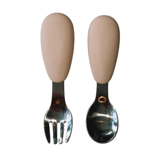 Baby cutlery set fork and spoon. Flourish Maternity