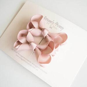 Nude Piggy Tail Bows- Baby store NZ Flourish Maternity