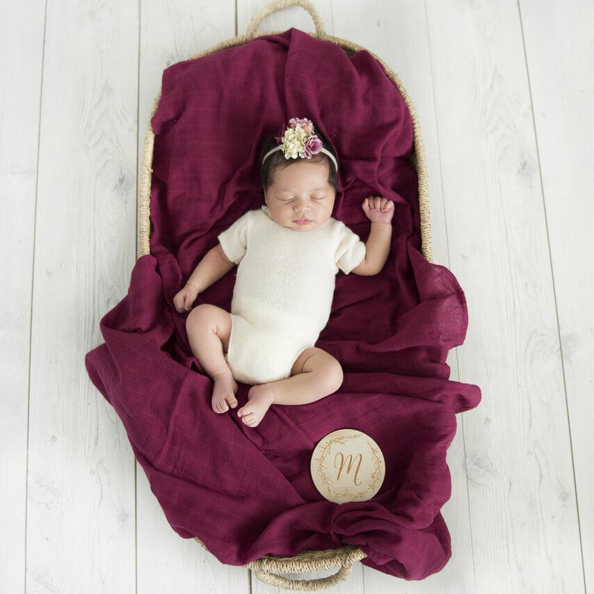 Ruby Baby Organic Muslin Wrap-Snuggle Hunny Kids-Baby store NZ Flourish Maternity