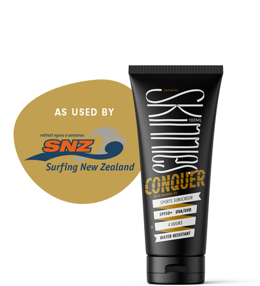 Sports Conquer Sunscreen NZ made. NZ best sunscreen